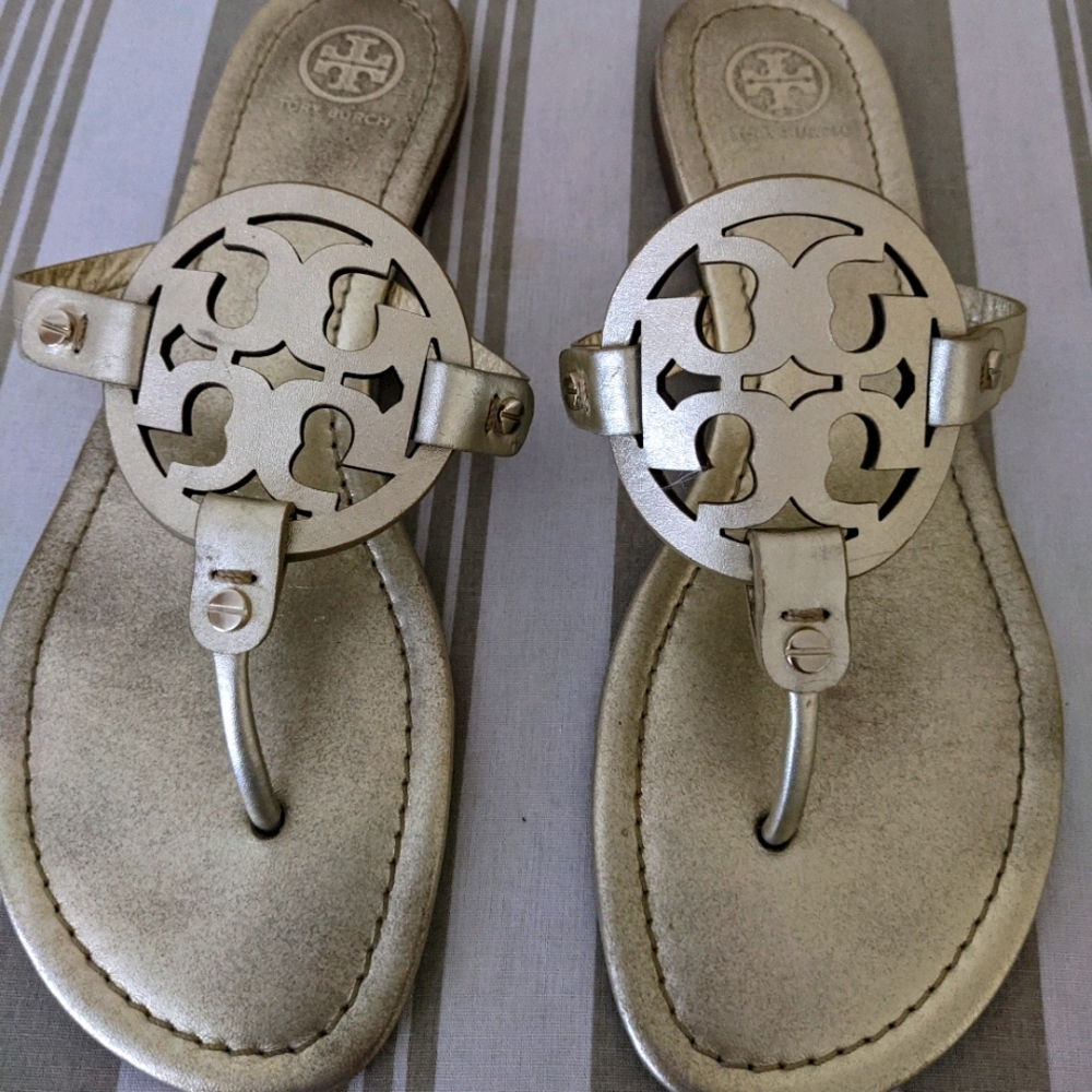 Tory Burch Gold Miller Sandal